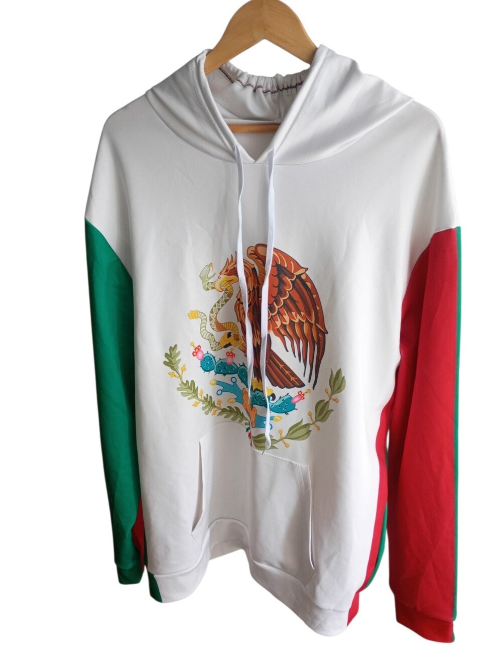 Mexico Flag Hoodie Size Large
